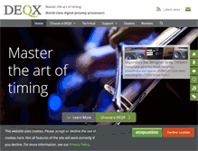Tablet Screenshot of deqx.com